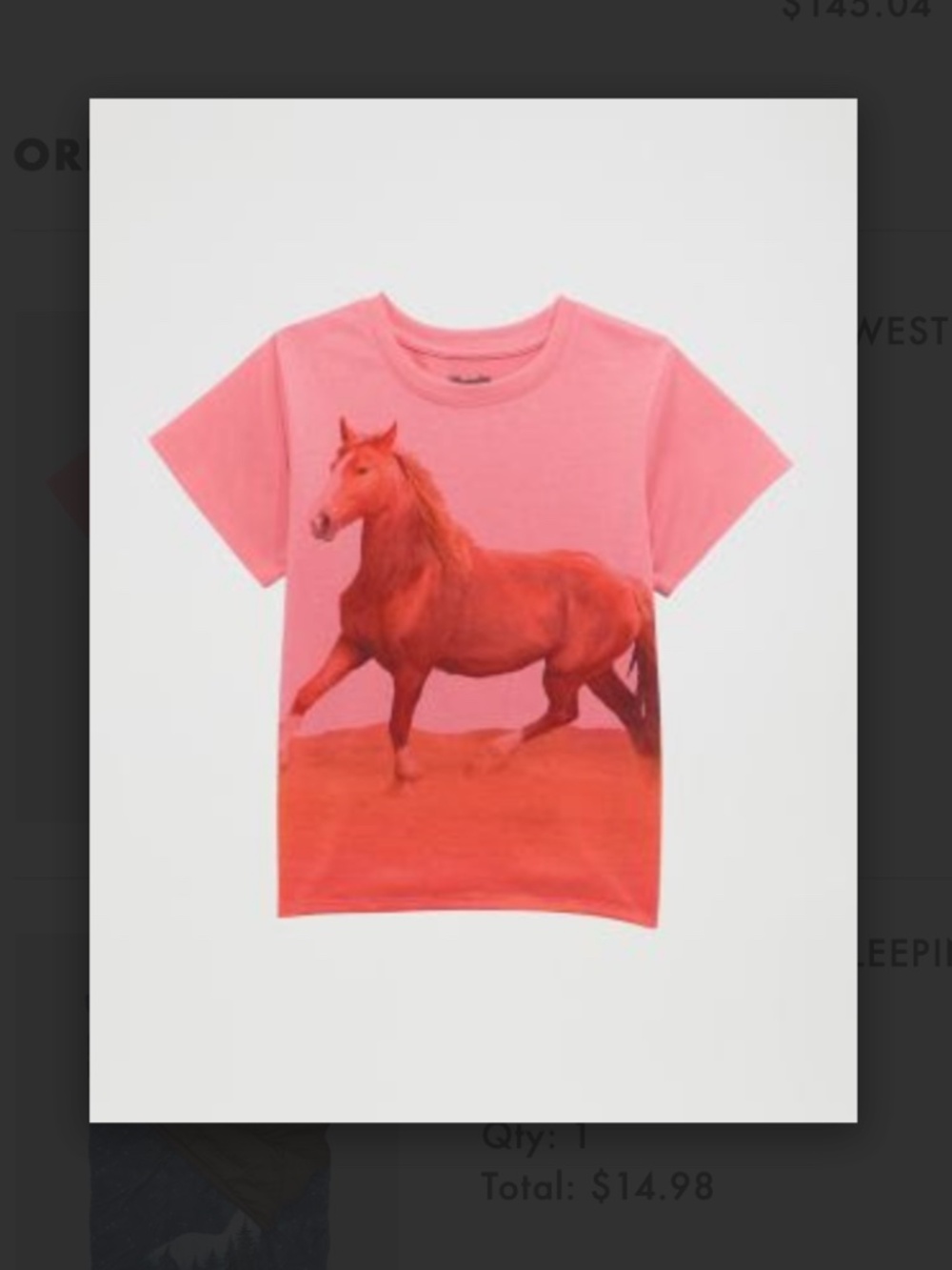 Wrangler Pink Horse T-Shirt